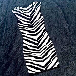 Express Zebra print sweater dress